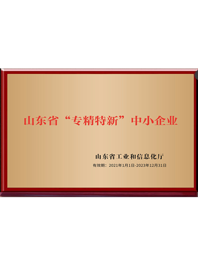 山東省“專精特新”中小企業